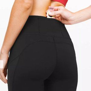 Lululemon Fast and Free High-Rise Crop Reflective